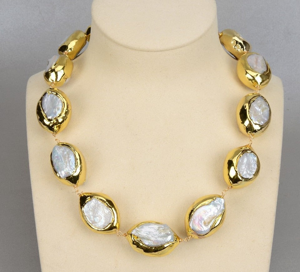 Baroque Pearl Necklace Set