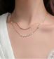 Double Layer Bead Pearl Necklace