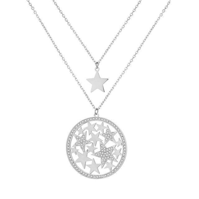 Tara Crystal Pendant chain Necklace.