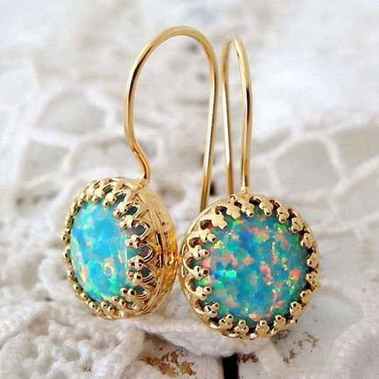 Opal Hook Earrings