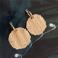 Meteorite Statement Hoop Drop Earrings.