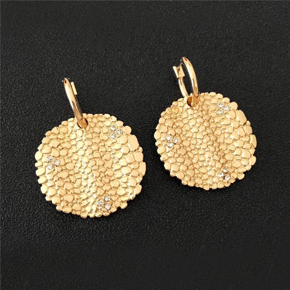 Meteorite Statement Hoop Drop Earrings.
