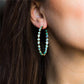 Bohemia Green Blue Opal Hoops.