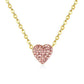 DilRuba Crystal Pendant Necklace in Gold/Silver.