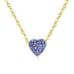 DilRuba Crystal Pendant Necklace in Gold/Silver.