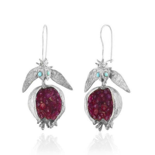 Ruby Dodecahedrons in Gold Leaf Casing (Also available in Silver) - www.patisaa.com