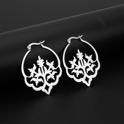 Taj Mahal Motif Statement Earrings (Gold/Silver)