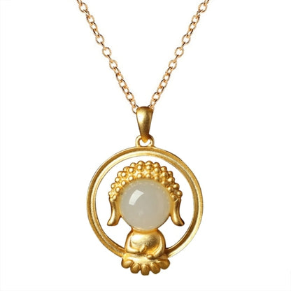 Jade Baby Buddha Pendant